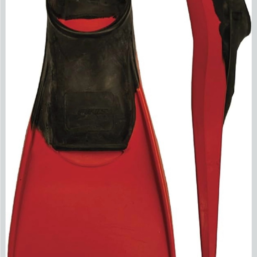 Red and Black Diving Fins